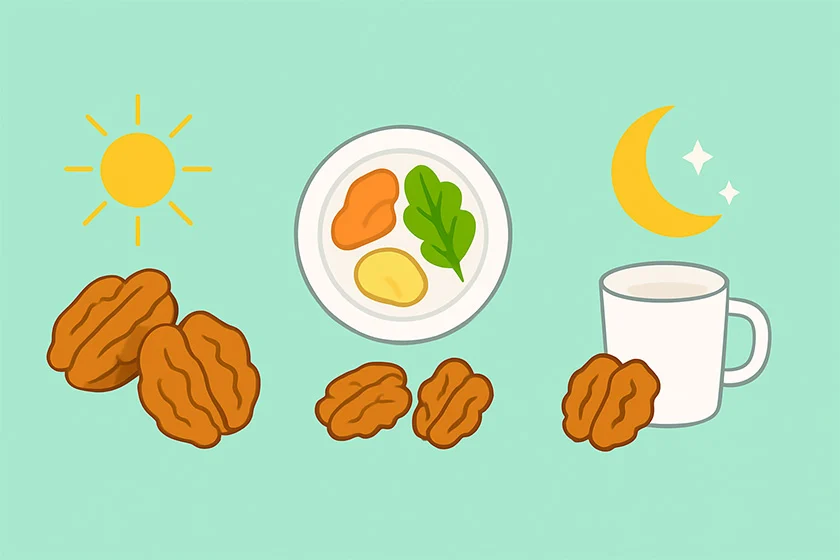 بررسی بهترین زمان خوردن و مصرف گردو - زمان خوردن گردو بهترین زمان خوردن گردو